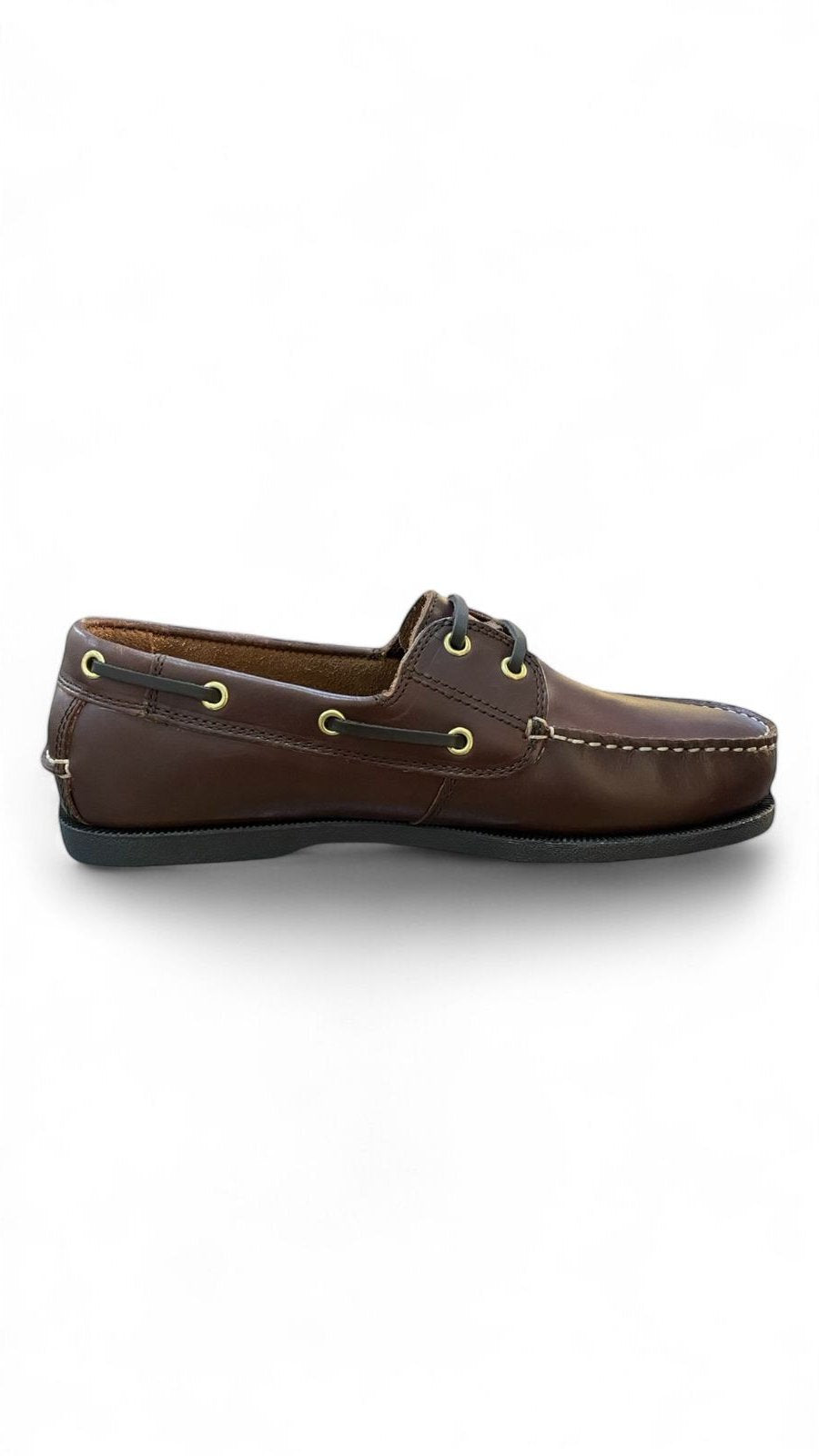 HANDSEWEN BOAT SHOES - RAISIN